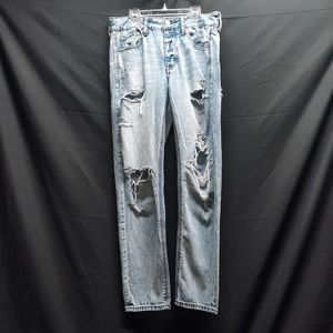American Eagle Tom Girl Distressed Jeans Size 6